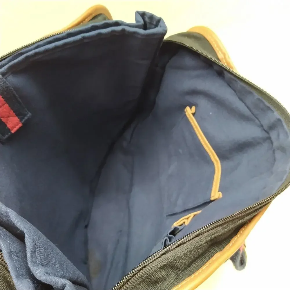 Tommy Hilfiger Dark Blue Canvas Double Handles Zipper Messenger Laptop Bag